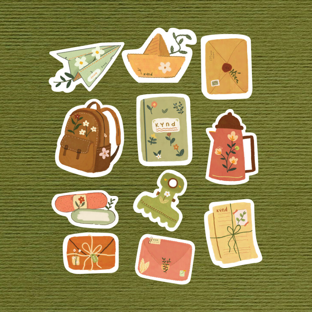 Kynd – Autumn Season - Die Cut Sticker Pack Collection (11 pcs)