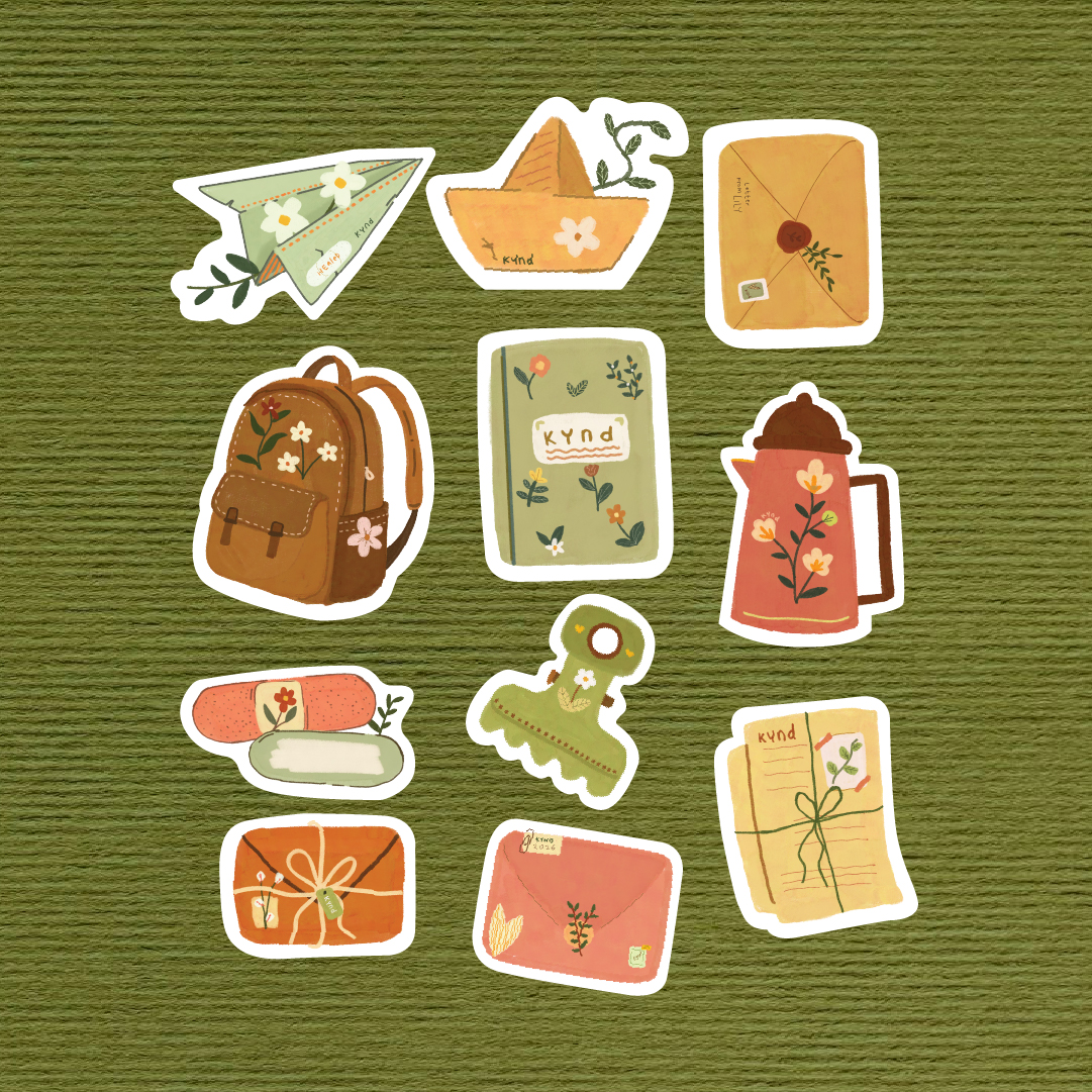 Kynd – Autumn Season - Die Cut Sticker Pack Collection (11 pcs)
